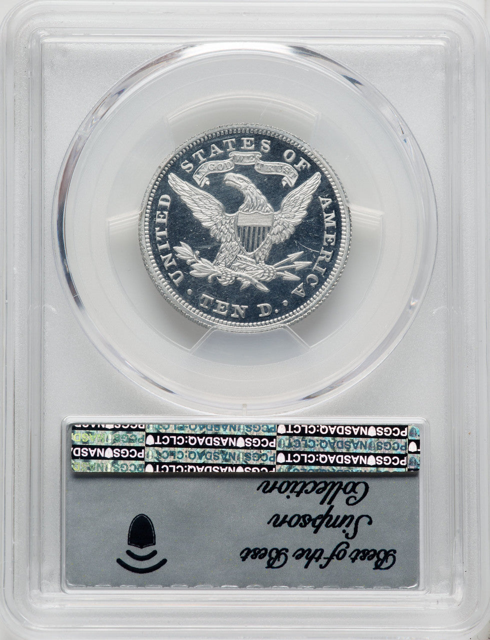 1872 $10 Judd-1249 CA Patterns PCGS MS63