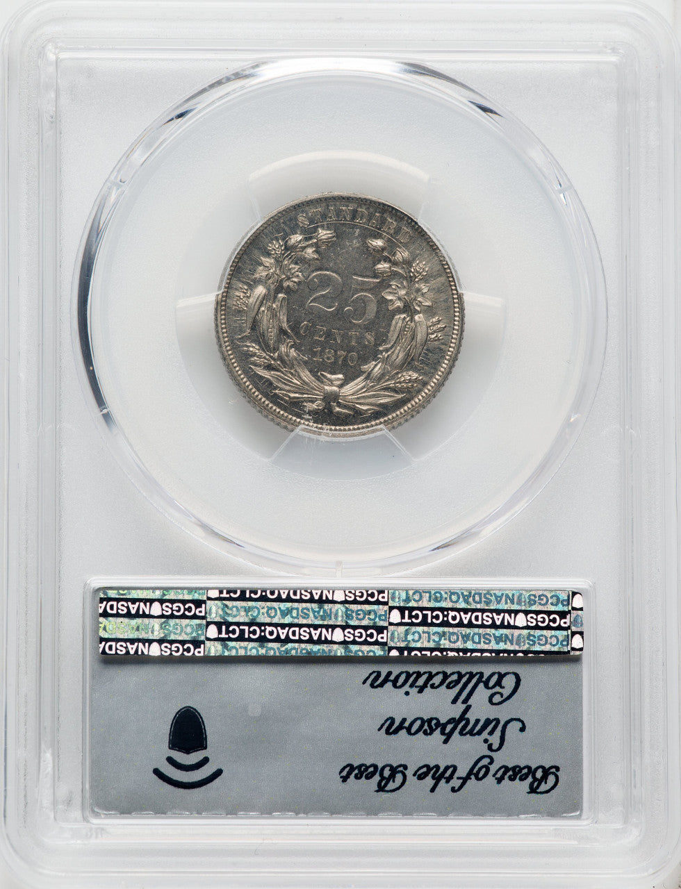 1870 25C J-893A Patterns PCGS MS64
