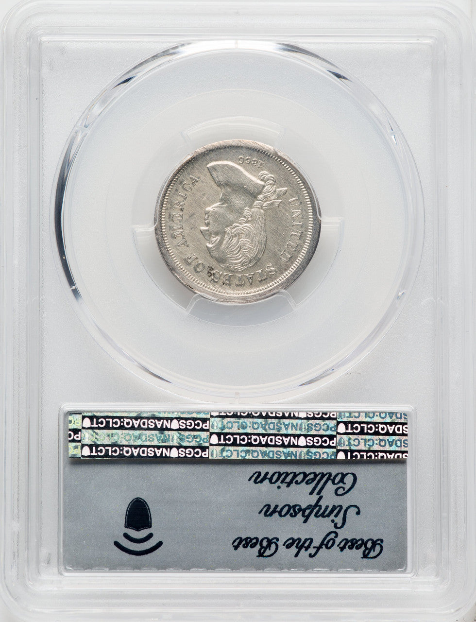 1866 5C J-521 Patterns PCGS MS62