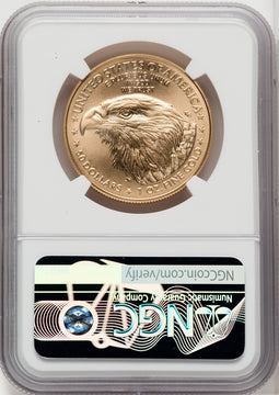 2023-W One-Ounce Gold Eagle Burnished Brown Label NGC MS70