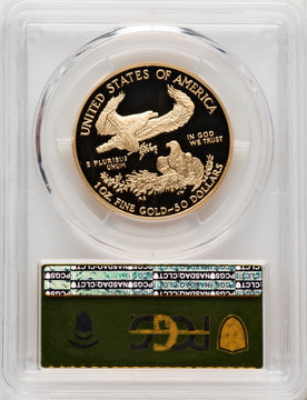 2008-W $50 One-Ounce Gold Eagle Gold Foil PCGS PR70