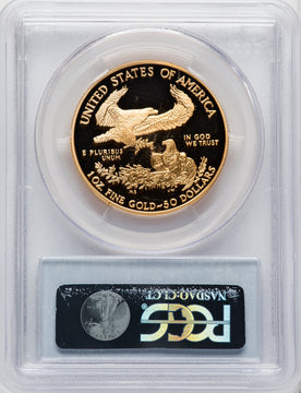 2006-W $50 One-Ounce Gold Eagle Blue Gradient PCGS PR70