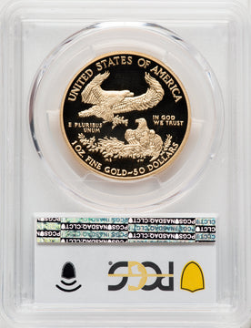 2013-W $50 One-Ounce Gold Eagle Blue Gradient PCGS PR70