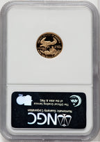 2000-W 4-Coin Set Gold American Eagle Brown Label NGC PF70