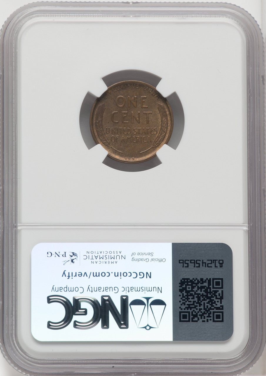 1909-S 1C VDB BN Lincoln Cent NGC MS62