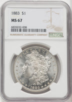 1883 $1 Morgan Dollar NGC MS67 (765932002)
