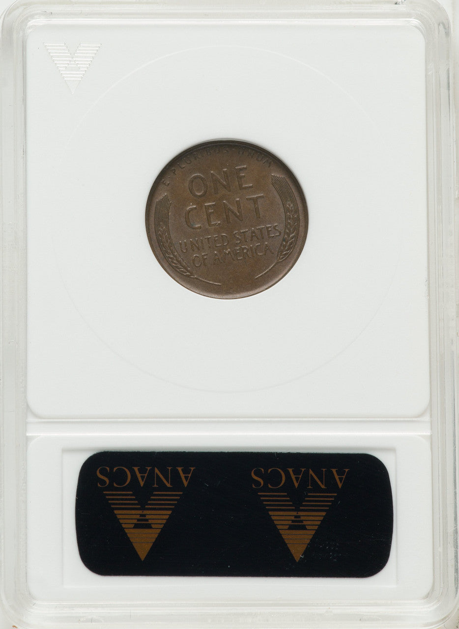 1955 Doubled Die Obverse BN Lincoln Cent ANACS MS61