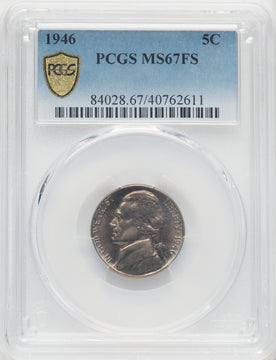1946 5C FS Jefferson Nickel PCGS MS67
