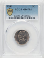 1946 5C FS Jefferson Nickel PCGS MS67