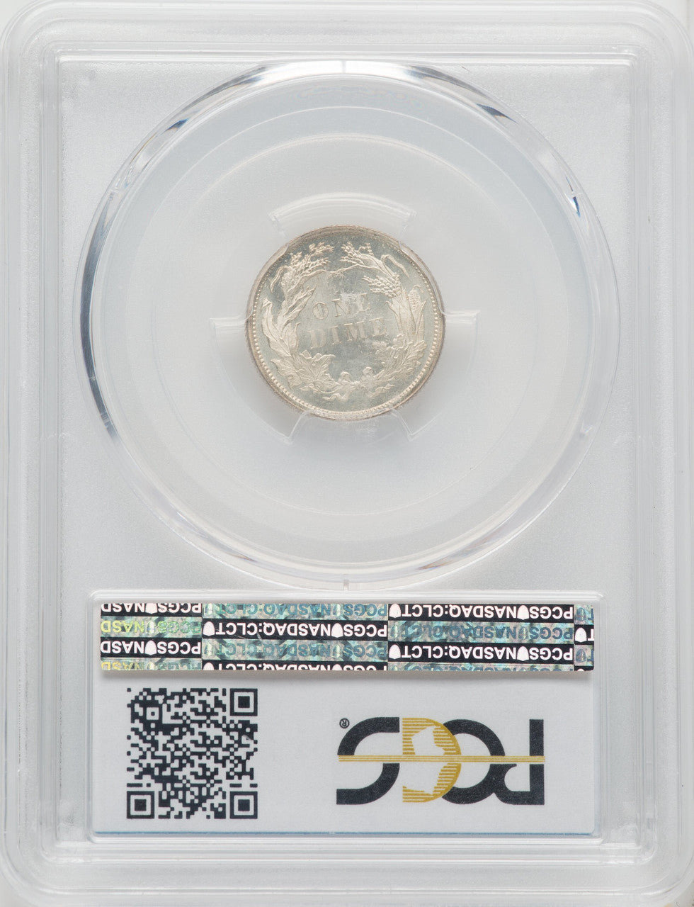 1879 10C CAC Seated Dime PCGS MS67+