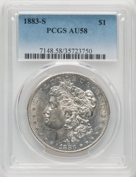 1883-S $1 Morgan Dollar PCGS AU58
