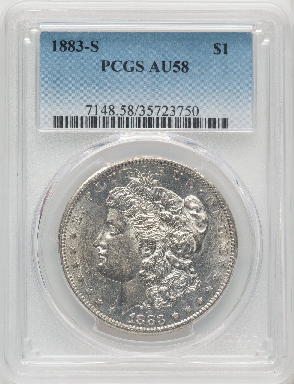 1883-S $1 Morgan Dollar PCGS AU58