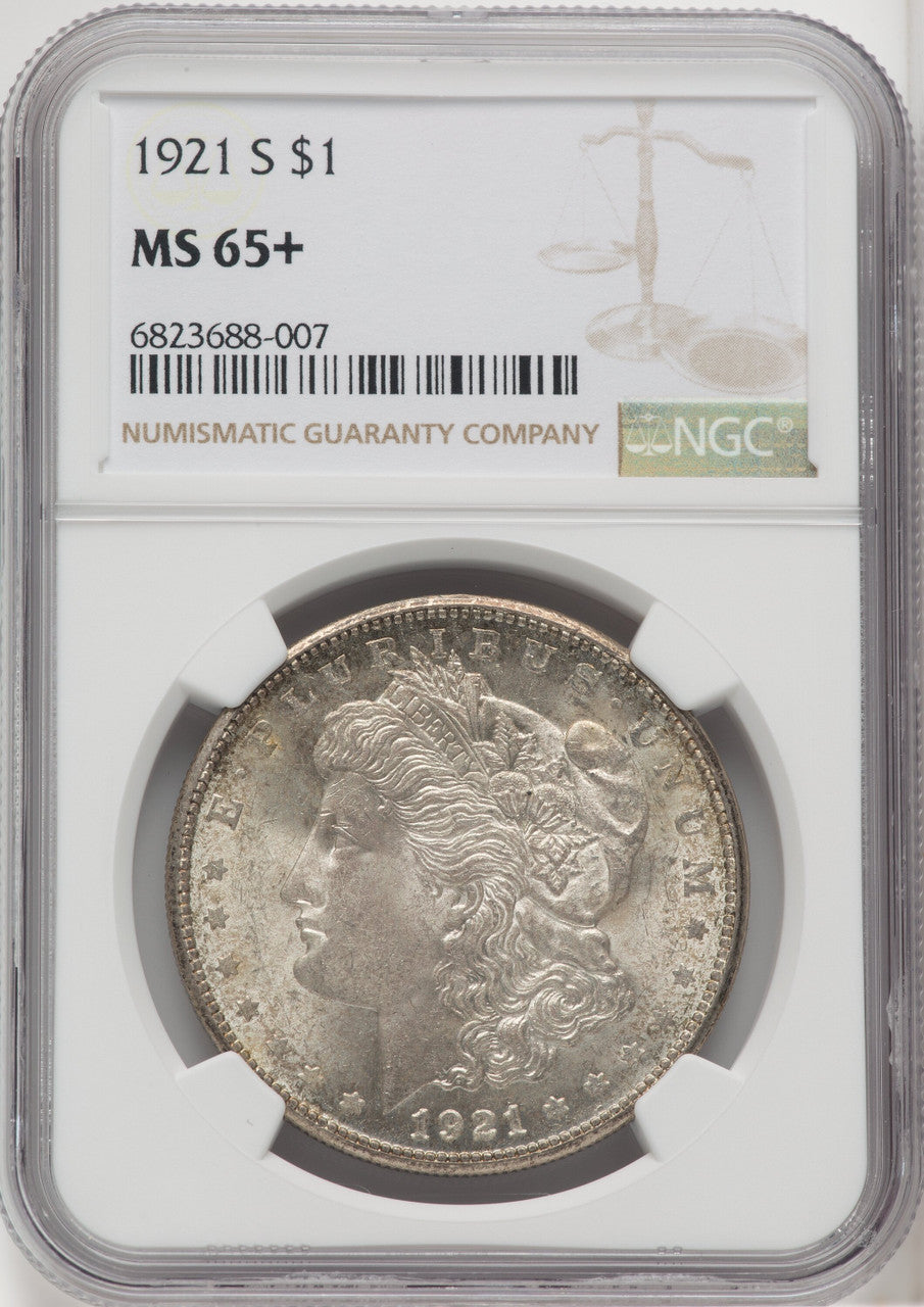 1921-S $1 Morgan Dollar NGC MS65+ (766283022)