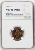 1902 1C RB Proof Indian Cent NGC PR67