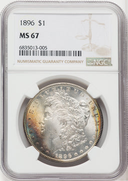 1896 $1 Morgan Dollar NGC MS67 (505865008)