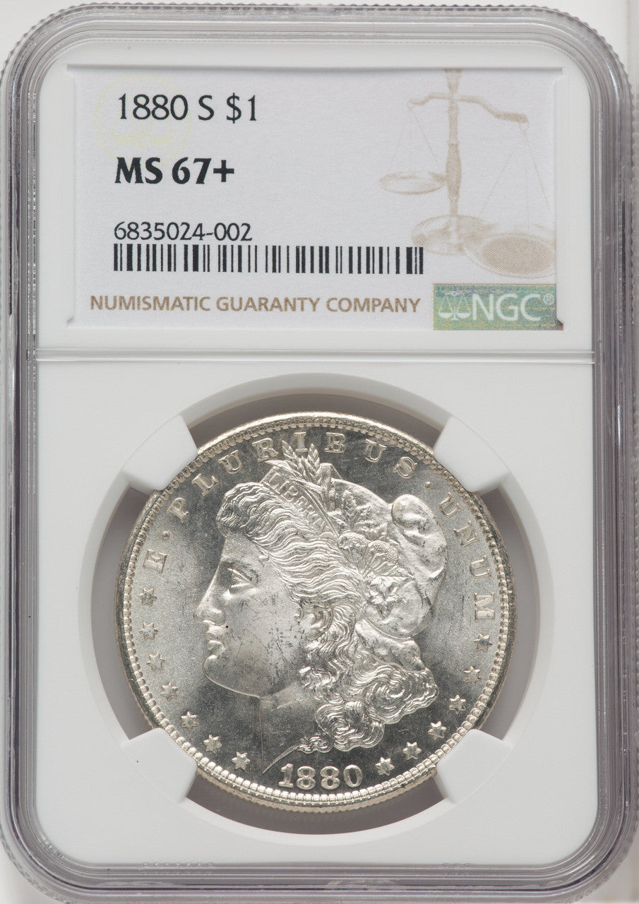 1880-S $1 Morgan Dollar NGC MS67+ (505873001)