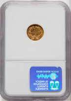 1858-S G$1 Gold Dollar NGC MS62