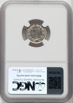 1888 3CN Proof Three Cent Nickel NGC PR67