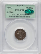1860 P$21/2 J-270 BN CAC Patterns PCGS MS64