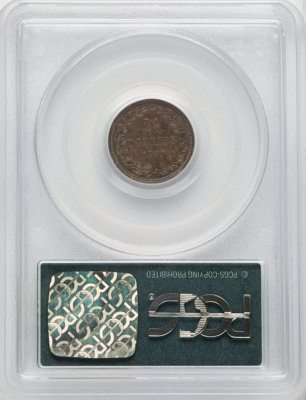 1860 P$21/2 J-270 BN CAC Patterns PCGS MS64