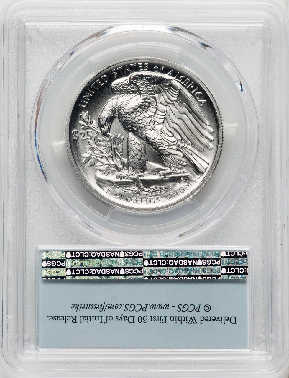 2020-W $25 Palladium First Strike FS Flag PCGS MS70