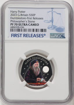 2023 G. Britain 50P Harry Potter Silver Coin NGC PF70 UCAM