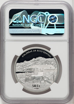 2023 Switzerland S50F Obwalden Silver Coin NGC PF69UCAM