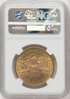 1861 $20 CAC Liberty Double Eagle NGC MS61