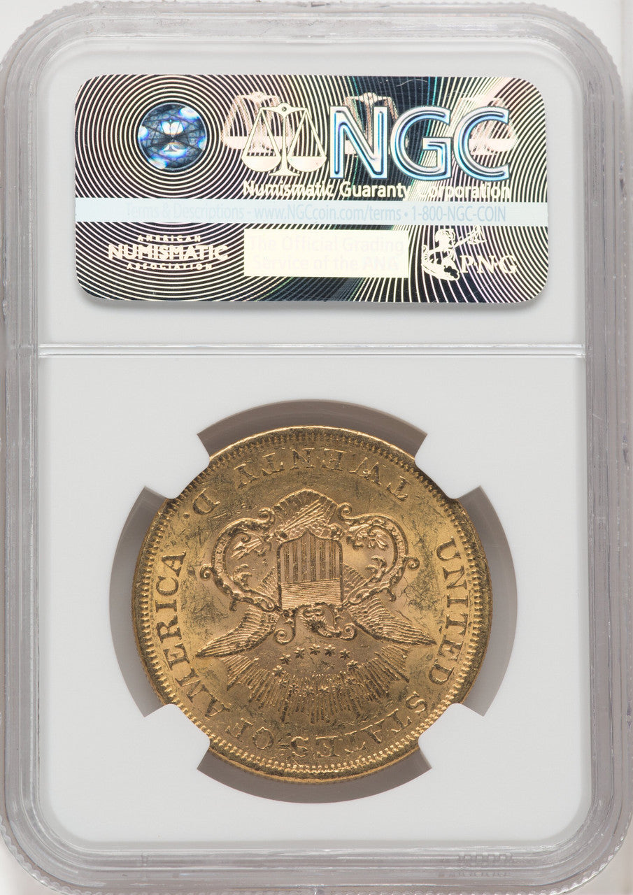 1861 $20 CAC Liberty Double Eagle NGC MS61
