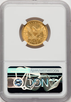 1844-O $5 Liberty Half Eagle NGC MS63