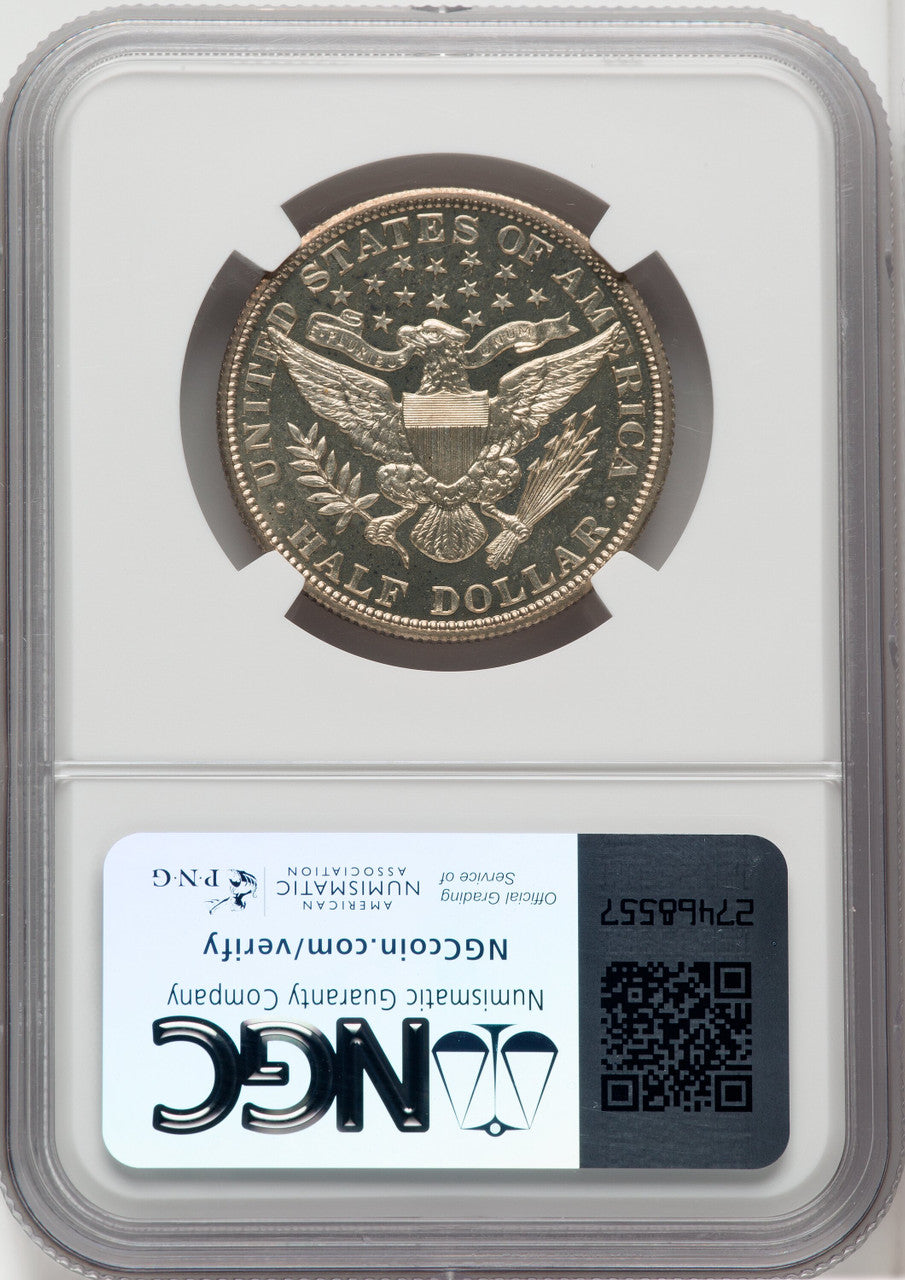 1902 50C Proof Barber Half Dollar NGC PR65