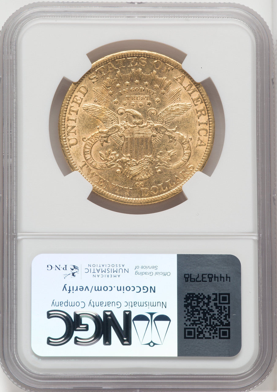 1884-CC $20 Liberty Double Eagle NGC AU55 (766550042)