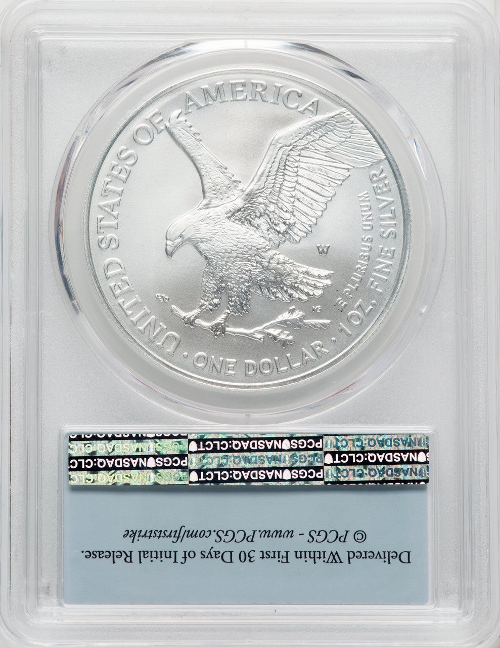 2022-W Burnished Silver Eagle First Strike PCGS SP70