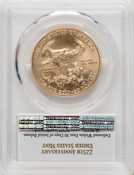 2017-W $50 Gold Eagle Burnished First Strike PCGS SP70