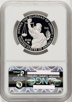 2010-W $100 One-Ounce Platinum Eagle First Strike ER Blue NGC PF70