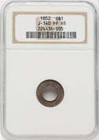 1852 Gold Dollar Judd-140 Patterns NGC MS65