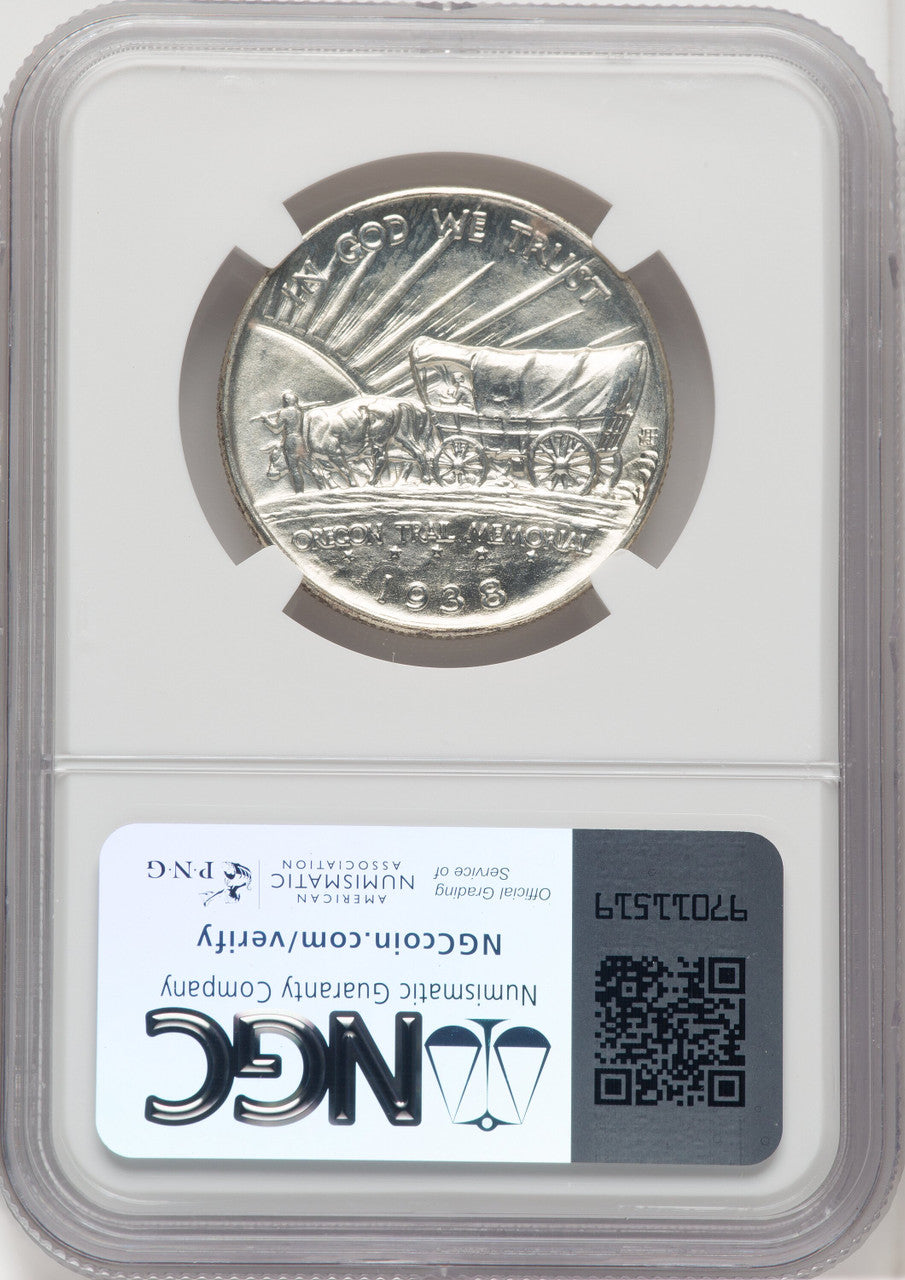 1938-D 50C Oregon Commemorative Silver NGC MS67