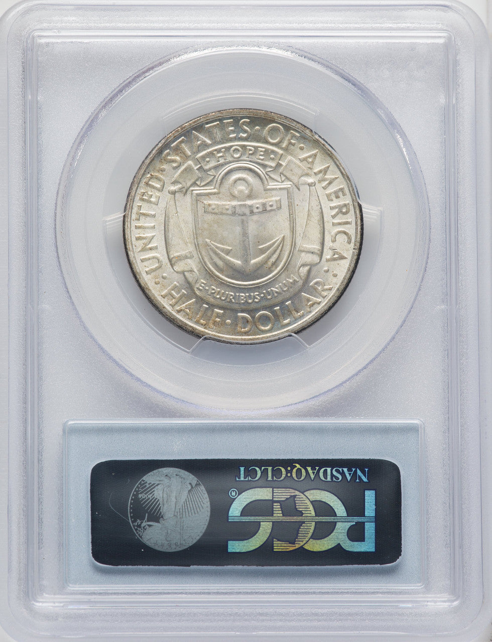 1936-D 50C Rhose Island Commemorative Silver PCGS MS67