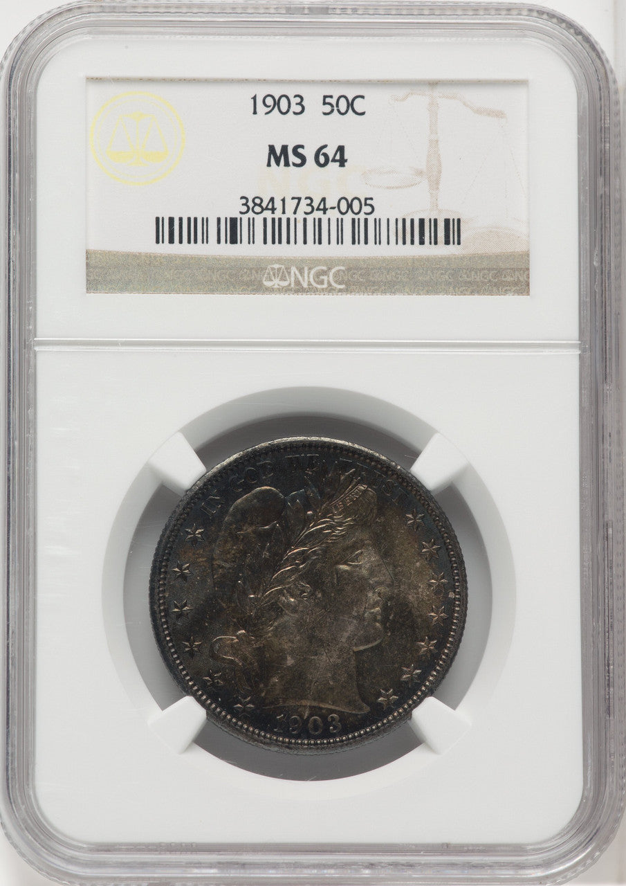 1903 50C Barber Half Dollar NGC MS64