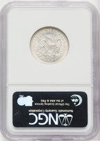 1853 25c Arrows and Rays Seated Quarter NGC MS65