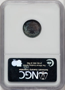 1885 10C CAC Proof Seated Dime NGC PR67