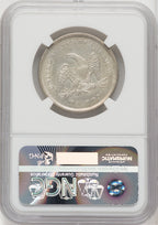 1840 50C Reverse of 1839 Seated Half Dollar NGC AU58
