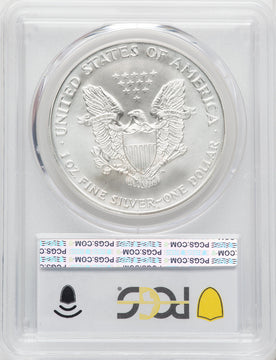 1999 S$1 Silver Eagle PCGS MS70