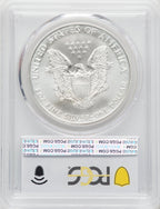 1999 S$1 Silver Eagle PCGS MS70