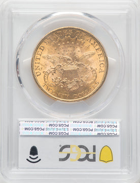 1896 $20 CAC Liberty Double Eagle PCGS MS64+