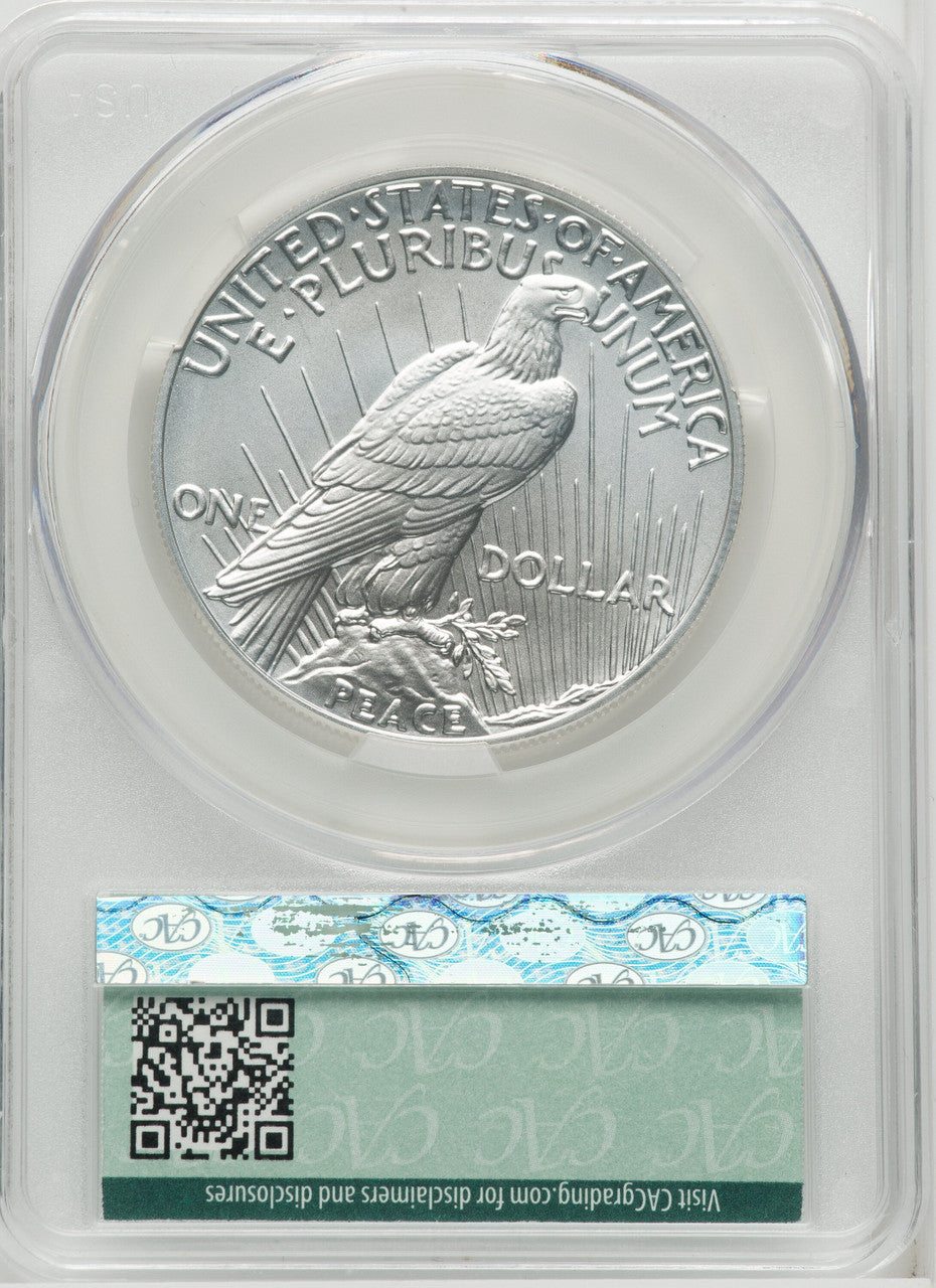 2023 $1 Peace First Day of Issue First Day Of Delivery Modern Commemoratives CACG MS70
