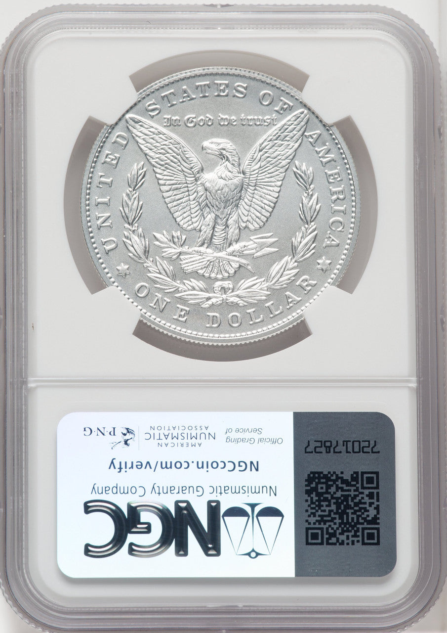 2023 $1 Morgan Dollar First Strike ER Blue Modern Commemoratives NGC MS70