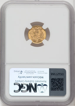 1860-S G$1 Gold Dollar NGC MS64