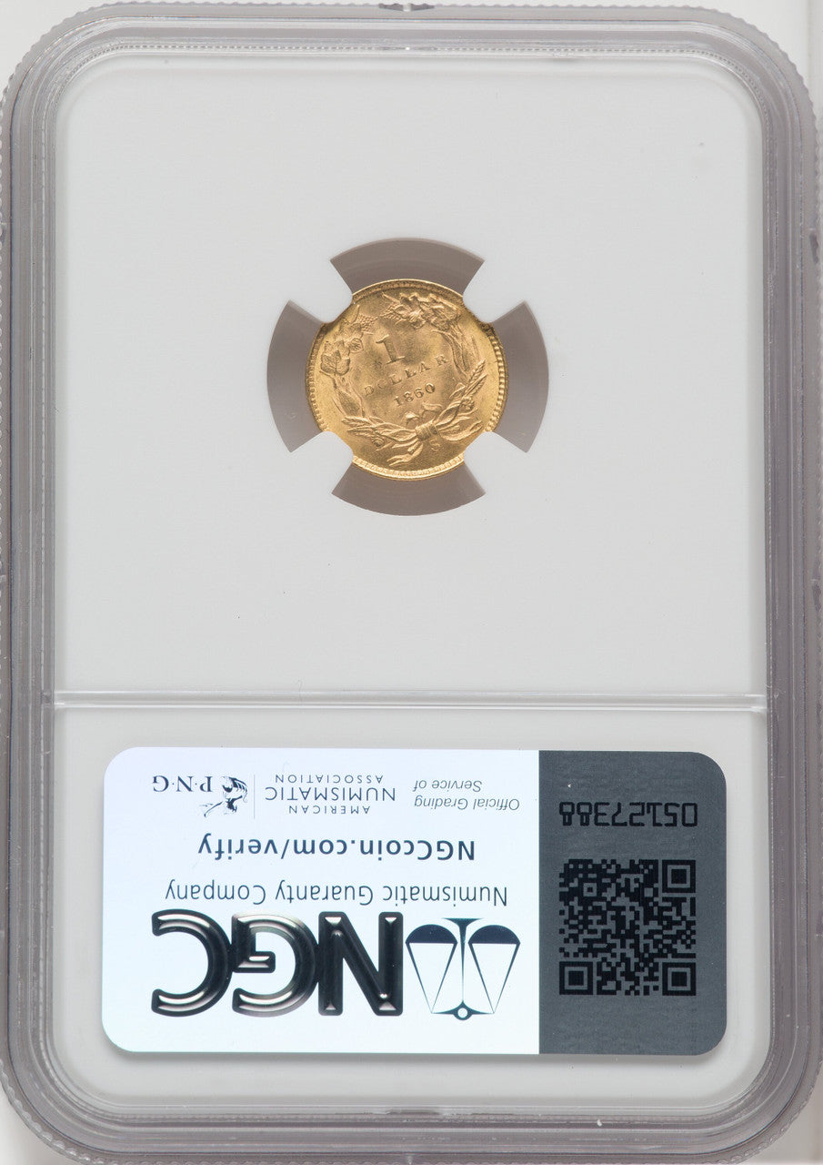 1860-S G$1 Gold Dollar NGC MS64