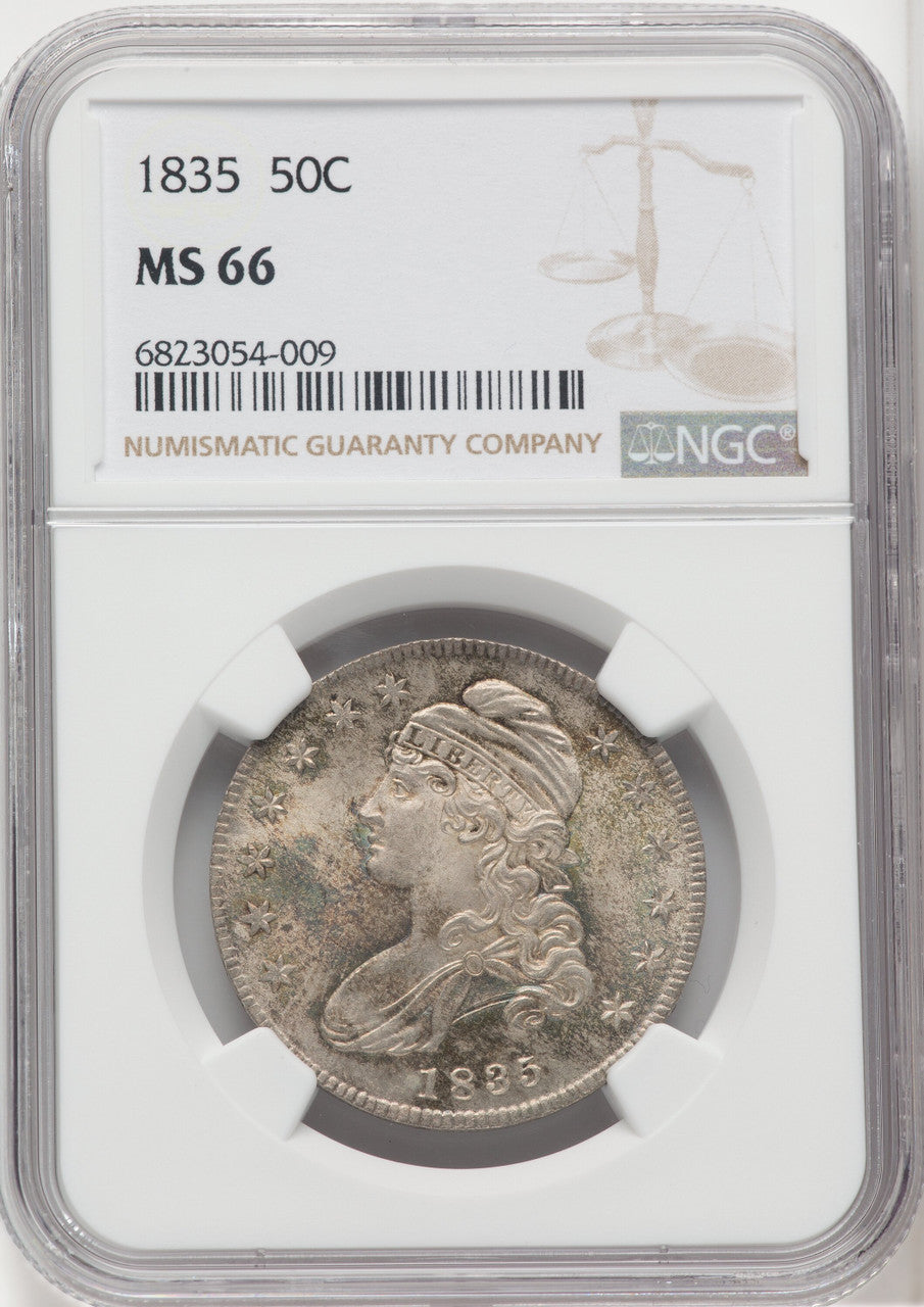 1835 50C Bust Half Dollar NGC MS66